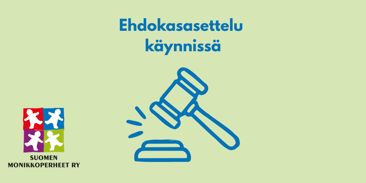 Piirroskuva kokousnuijasta ja teksti Ehdokasasettelu käynnissä.